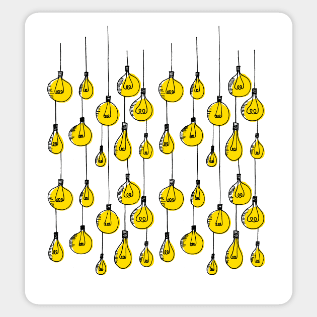 light bulb design Sticker by Highdown73